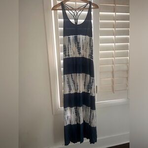 FOREVER 21 Blue & White Maxi Dress